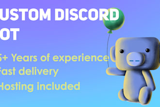 create a custom discord bot tailored to your needs