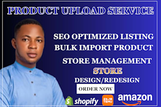 upload or import bulk products on temu, tiktok shop, shopify, wix, and set up