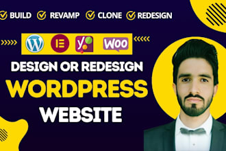 design, redesign, clone, revamp, rebuild or customize wordpress website