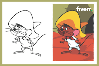 make simple art illustrations for you