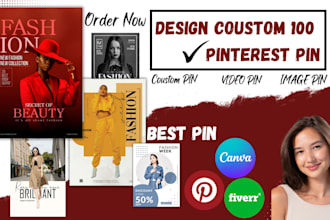 do create a professional pinterests pins, posts and bords
