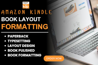 be book editor, book formatting, layout interior design paperback for amazon kdp