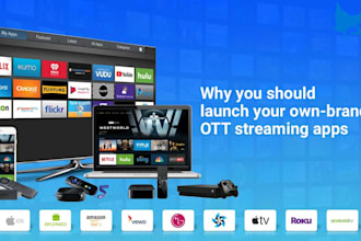 develop live streaming app, live tv, video streaming platform, ott app
