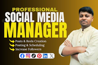 be your social media manager social media marketing manager