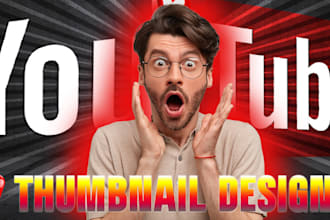 create amazing youtube thumbnail design for video
