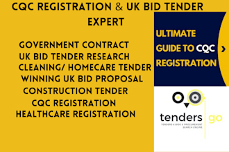 do full cqc registration win cleaning, healthcare, construction, UK bid tender