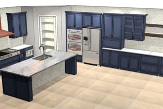 use 2020 design software to design your kitchen cabinets