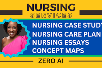provide nursing services, care plan, soap note, case study and concept map