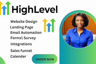 setup your gohighlevel email and SMS automation gohighlevel funnel,ghl
