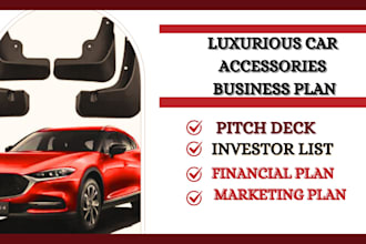 car accessories business plan car part store business plan car store pitch deck