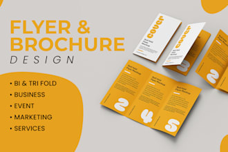 design creative flyers and brochures
