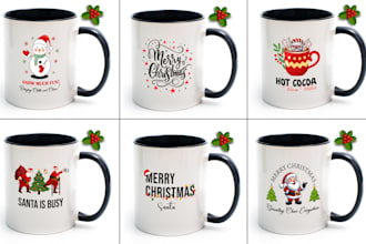 do christmas mugs, tumblers and ornaments