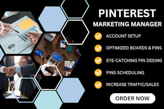 be your pinterest marketing manager with pins and boards