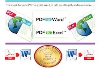 convert pdf 2 word, word, excel to pdf many more
