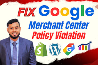 fix violation of google merchant center policy, suspension and product approve