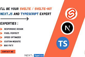 be your svelte, sveltekit, nextjs and typescript expert