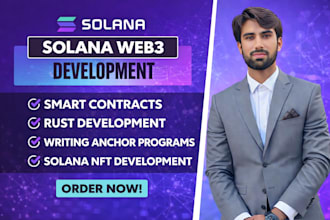 develop smart contract and web3 dapp for ethereum and solana