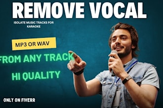 remove vocals or music from any track