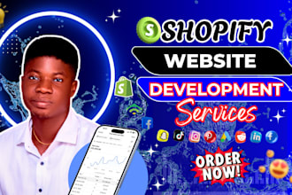 build shopify store, dropshipping store, or shopify website design and redesign