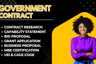 craft winning rfp, rfq, rfi, bid proposals, contract research, grant application