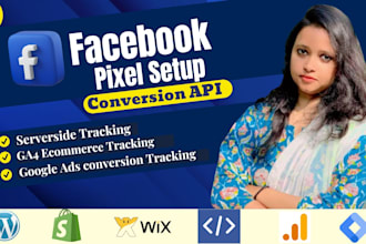fix facebook pixel, capi, ga4 ecommerce, server side tracking using GTM