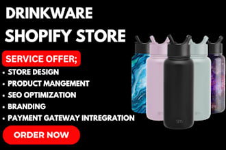 design print on demand drinkware shopify store kickflip store dropshipping store