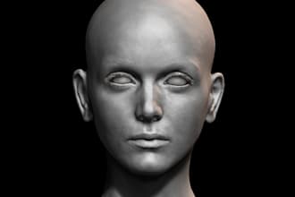create 3d character modeling for 3d print, game character 3d animation