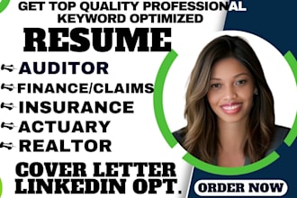 craft ats compliant auditor insurance finance claims actuary and realtor resume