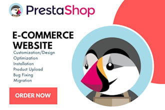 design and customize your professional prestashop ecommerce website