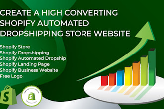 create a high converting shopify automated dropshipping store website