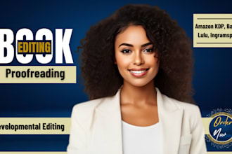 be your expert amazon KDP developmental book editor and proofreader