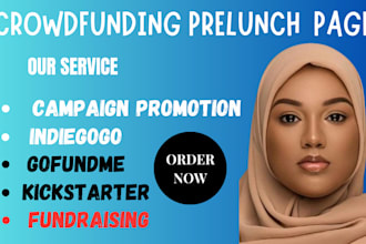 design, setup and market kickstarter indiegogo crowdfunding prelaunch page