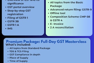 provide expert online gst practical training for filing and compliance