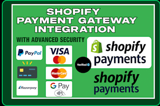 setup,  integrate shopify payment gateway, wise, revolut, stripe, paypal, square