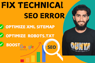 generate SEO optimize robots txt and XML sitemap  for your wordpress website
