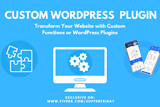 create custom plugin or add any function to your wordpress