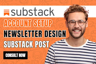 setup substack account substack post substack newsletter template substack blog