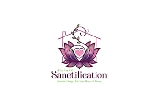 art sanctification powerful logo design