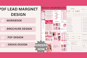 create PDF lead magnet design, PDF lead magnet, brochure, checklist, handbook