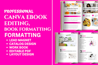 design canva ebook lead magnet kdp journal illustration book workbook formatting