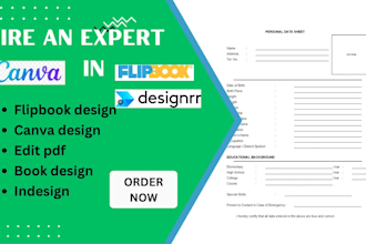 do editable canva lead magnets, ebooks, workbooks, PDF documents design service