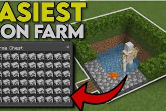 build an iron farm in minecraft