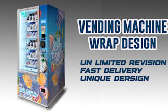 do vending machine wrap, vending machine, wrap design, vending machine design