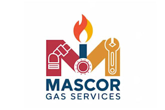 design modern original gas services logo
