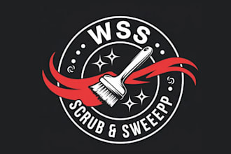 design floor fresh washing cleaning machine logo