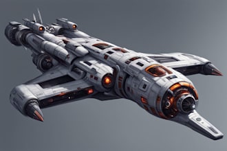 design a spaceship, sci fi illustration and sci fi art