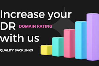 increase your domain rating DR 50 plus with SEO authority backlinks