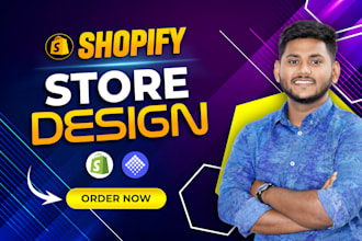 do shopify store design, create shopify dropshipping store, or shopify website