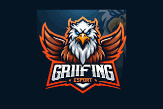 make an griffin esport mascot logo your compnay