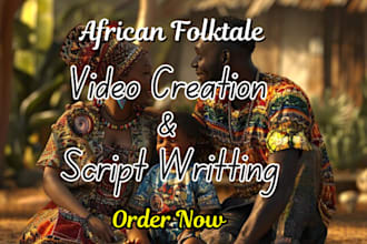 create captivating youtube african folktales and stories with ai video art